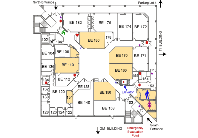 Business Education Building first floor map