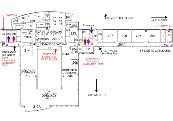 Gunder Myran Building second floor map