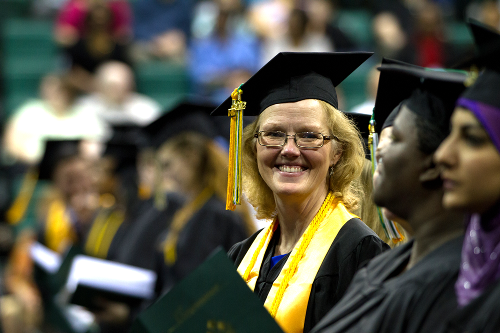 students at convocation ceremony